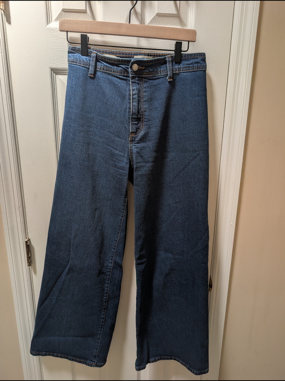 Universal Thread Blue Denim Sailor Wide Leg Jeans